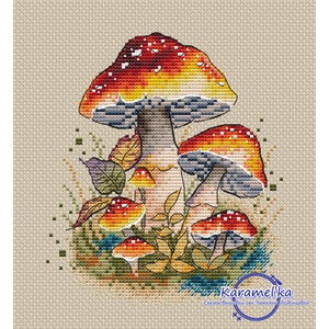 Полянка мухоморов