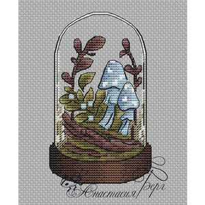 Колба с грибами