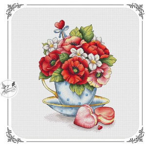 Чашка с маками