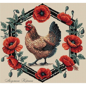 Курочка в маках